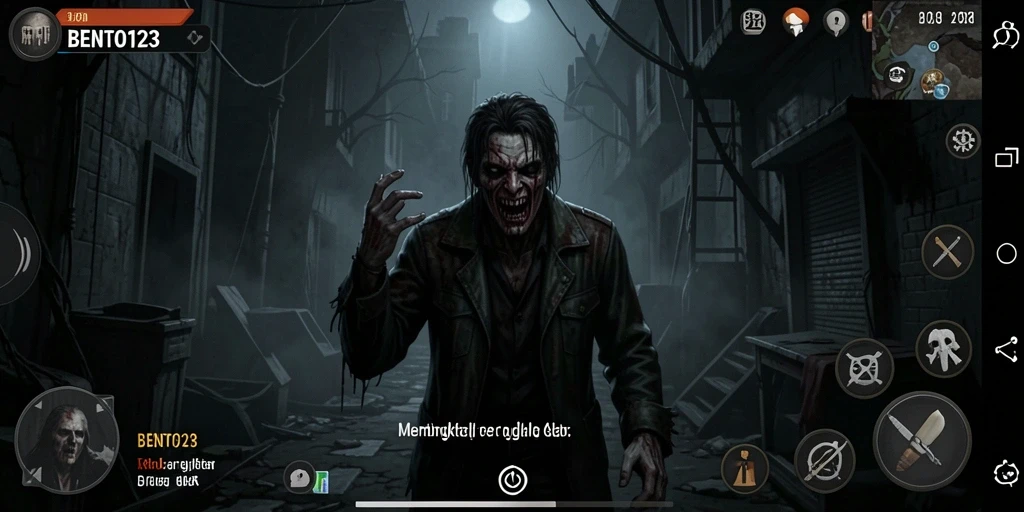 Tangkapan layar menampilkan gameplay menyeramkan dari BENTO123.