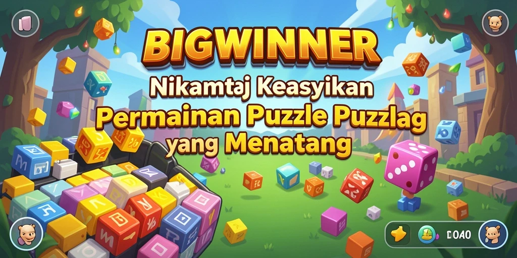 Screenshot utama BIGWINNER menampilkan gameplay puzzle yang mendebarkan.
