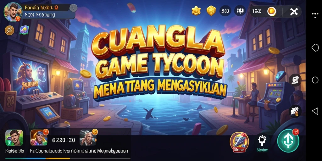 Screenshot gameplay CUANGILA menampilkan keseruan dalam mengelola bisnis.