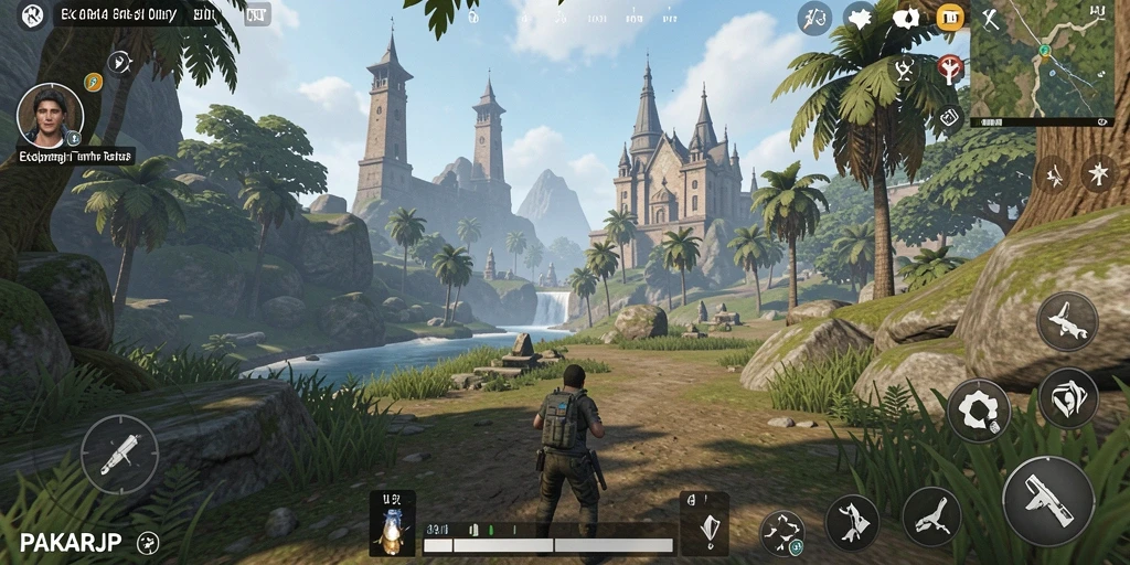 Tampilan grafis menakjubkan dari gameplay Open World PAKARJP.