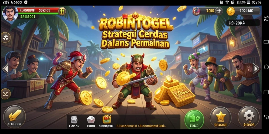 Tampilan gameplay Strategy yang intens dan menantang di ROBINTOGEL.