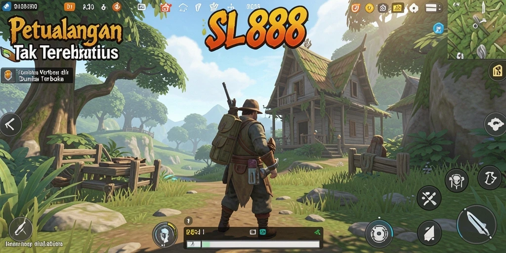 Tangkapan layar menampilkan petualangan mendebarkan dalam game Open World.